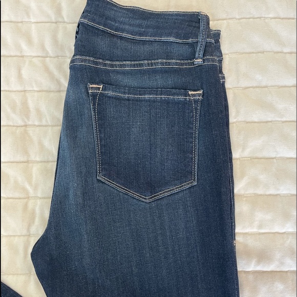 Frame crop mini boot cut jeans, dark wash. Great brand! - Picture 4 of 5